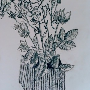 Sketch: Flowers in Basket